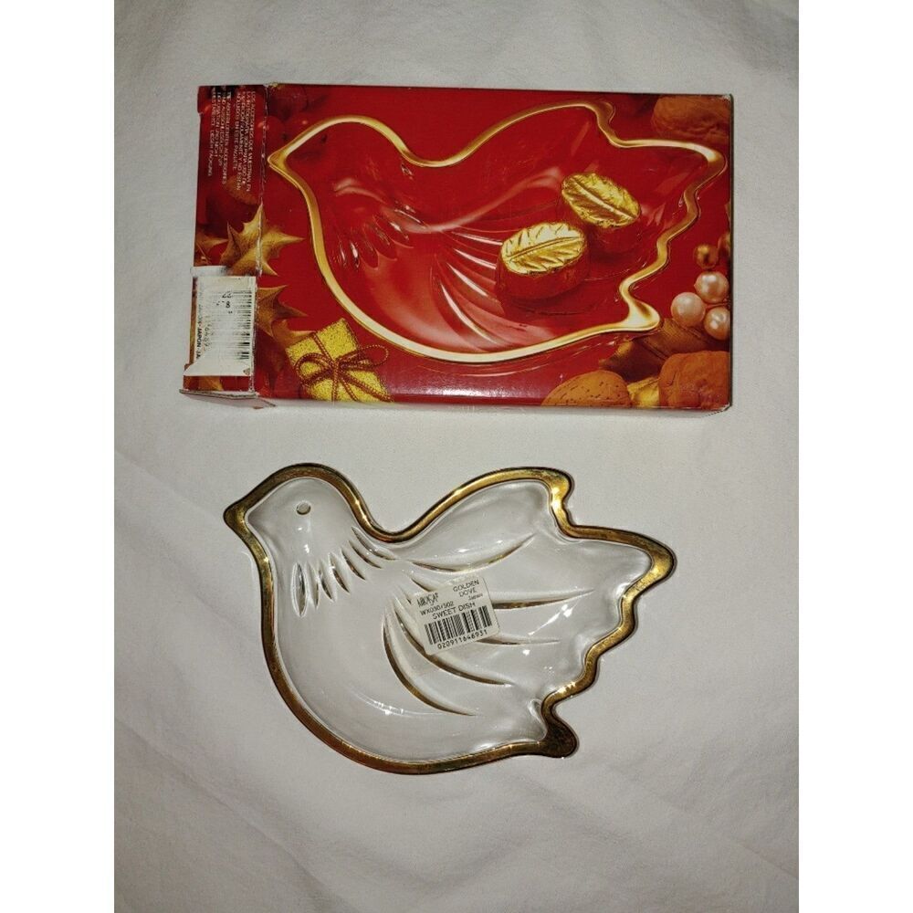 Mikasa Golden Dove Gold Trim Candy Dish